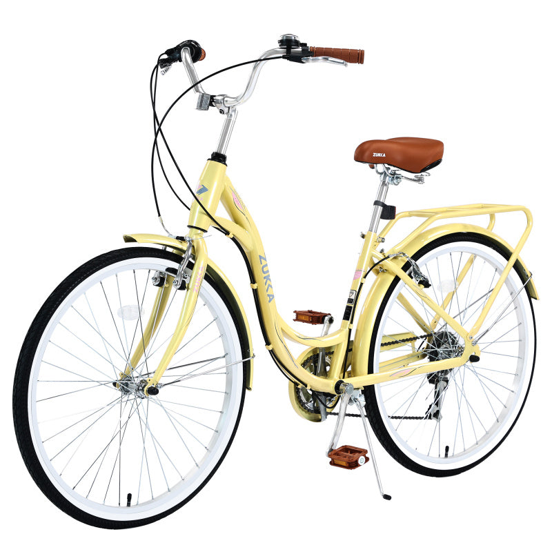 7 Speed, Steel Frame, Multiple Colors 24 Inch Ladies