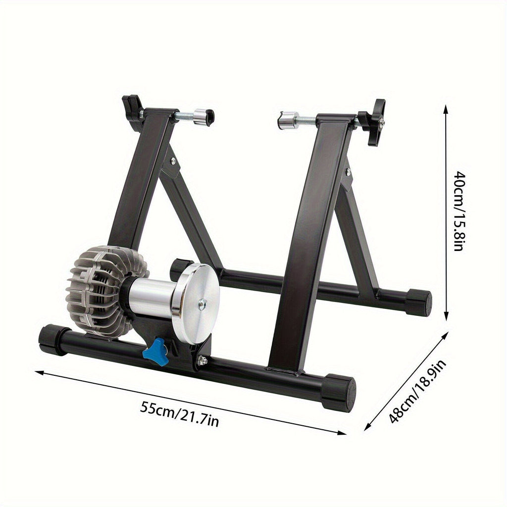 Black Mountain Bike for All 8 Scenes and 7 Festivals - Magnetic Disc Design, Foldable M-Frame Frame, 26-inch Wheel Diameter, 25.98-29.13inch Size, Lightweight and Durable, Suitable for Commuting, Cycling, and Racing