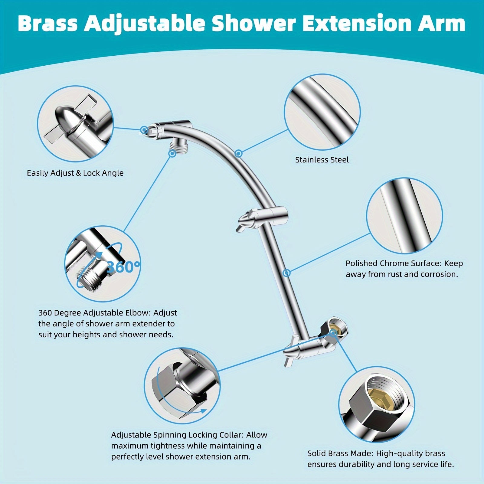 High Pressure Rain Shower Head 13\