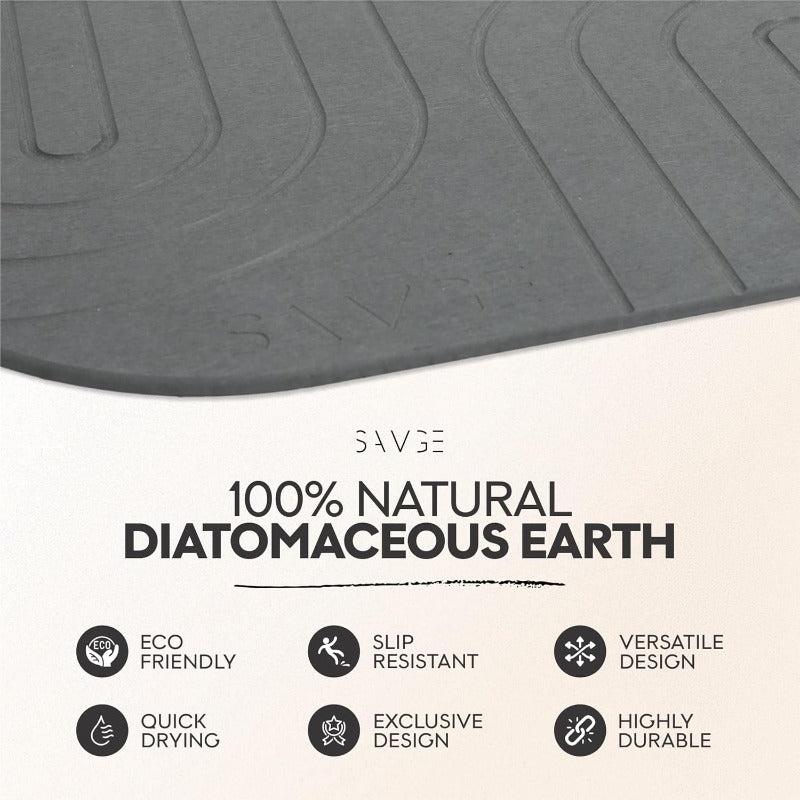 Natural Diatomite Stone Bath Mat Extra Large 24\