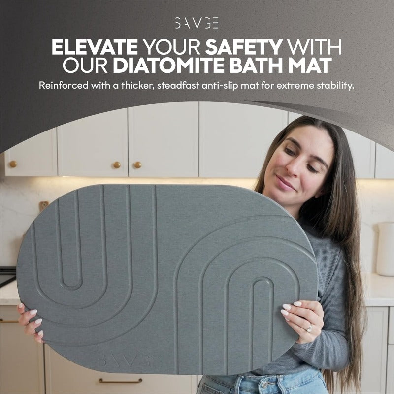 Natural Diatomite Stone Bath Mat Extra Large 24\