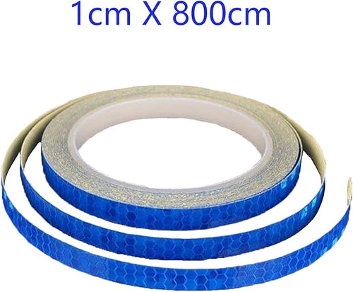 5 Pack Reflective Tape Outdoor Safety Warning Lighting Sticker Waterproof Bike Reflector Tape for Bicycle Bike Car Motorcycle DIY Rim Decoration (5 Color)