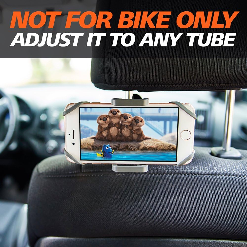 CAW.CAR Accessories Metal Bike & Motorcycle Phone Mount - The Only Unbreakable Handlebar Holder for iPhone, Samsung or Any Other Smartphone. +100 to Safeness & Comfort