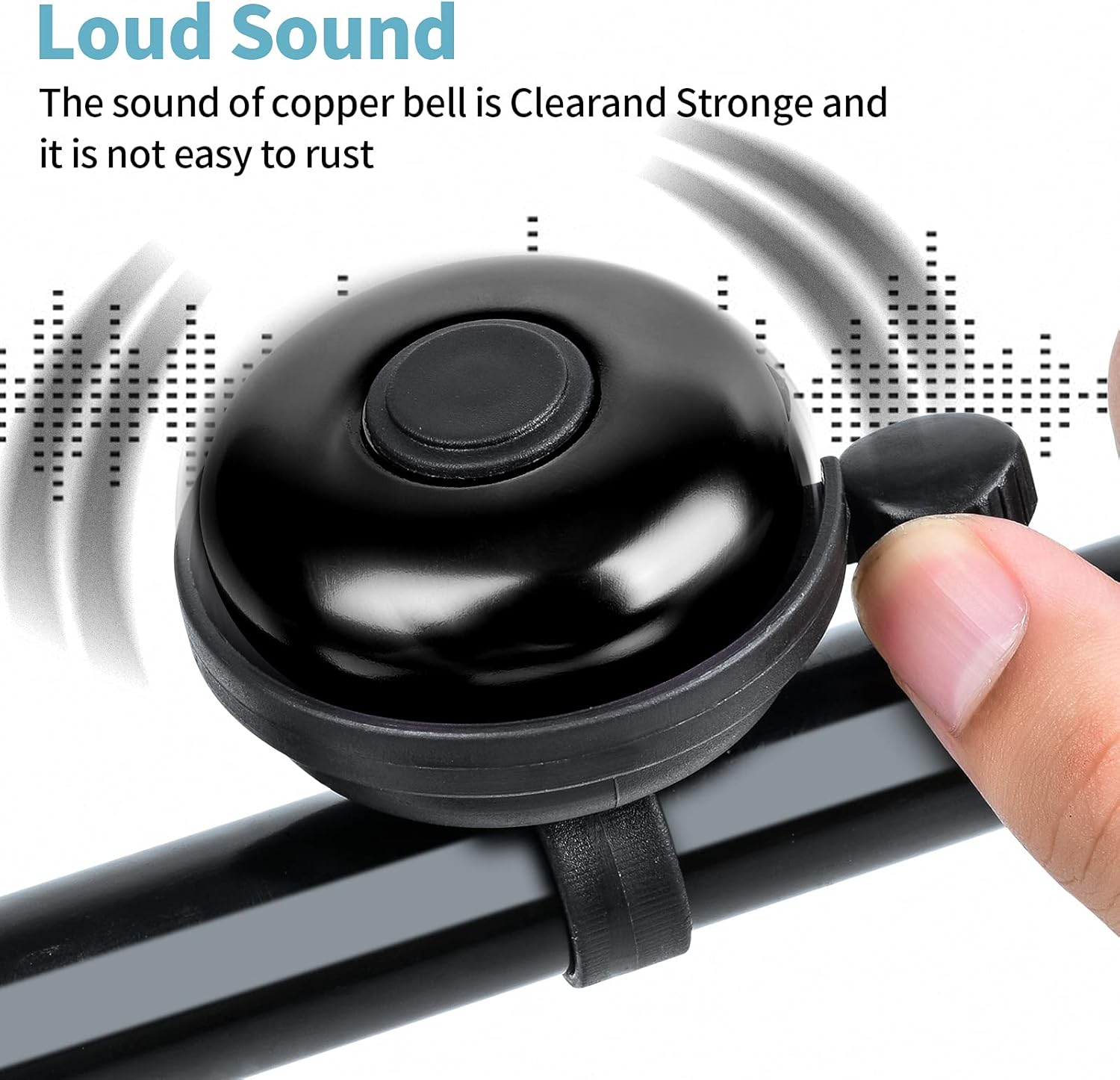 Classic Bike Bell, Aluminum Bicycle Bell, Loud Crisp Clear Sound Bicycle Bike Bell for Adults Kids