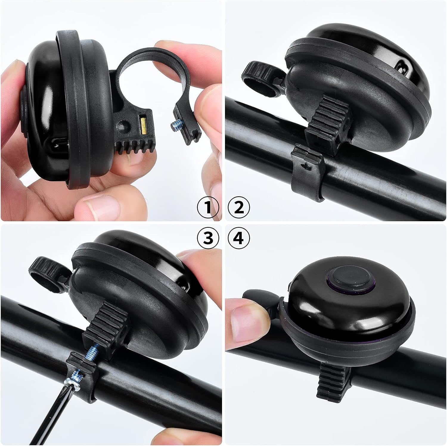 Classic Bike Bell, Aluminum Bicycle Bell, Loud Crisp Clear Sound Bicycle Bike Bell for Adults Kids
