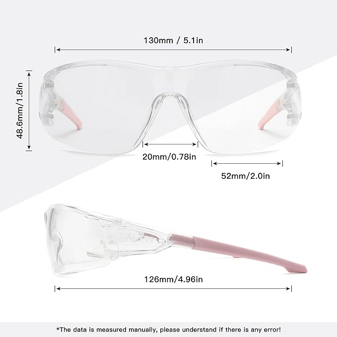 Anti Fog Goggles Wrap-Around Shooting Safety Glasses Blue Light Blocking Protective Eyewear ANSI Z87 Cycling Glasses