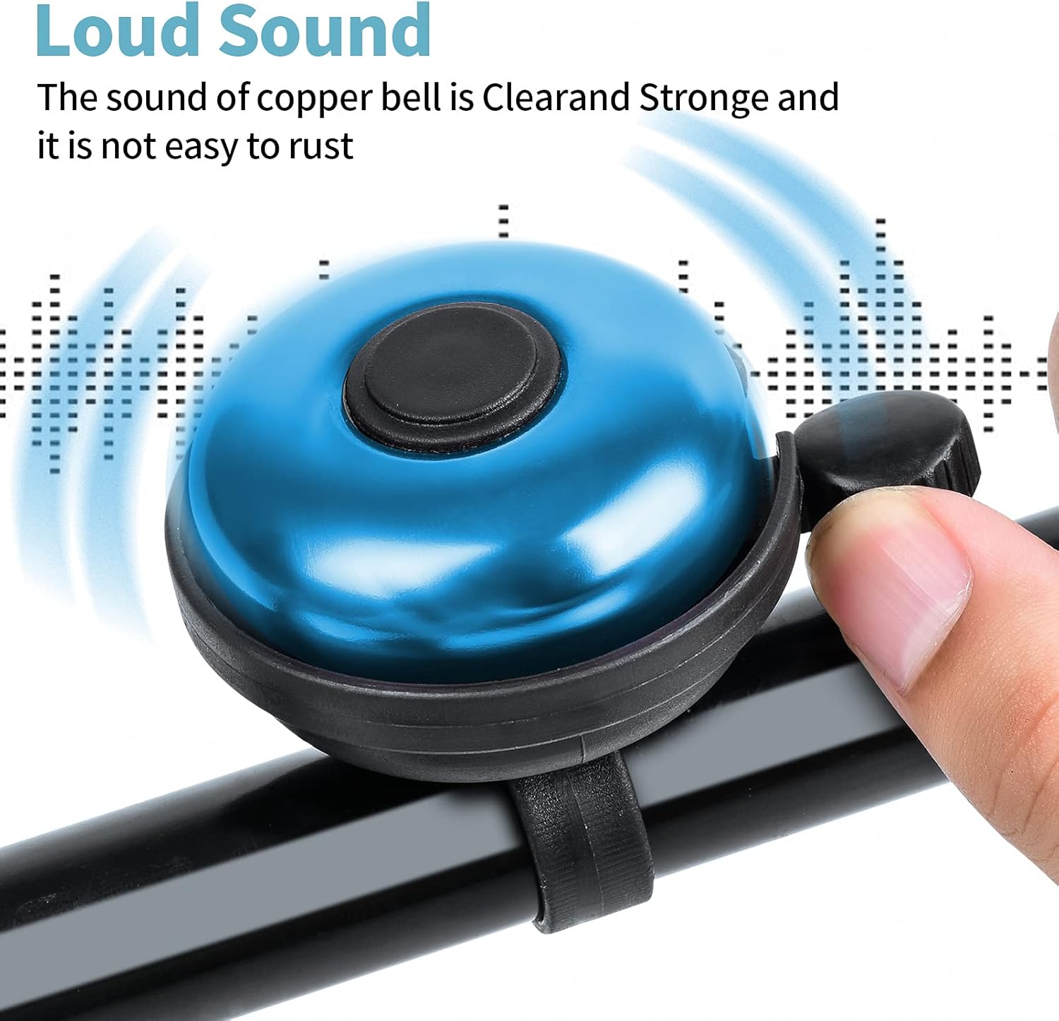 Classic Bike Bell, Aluminum Bicycle Bell, Loud Crisp Clear Sound Bicycle Bike Bell for Adults Kids