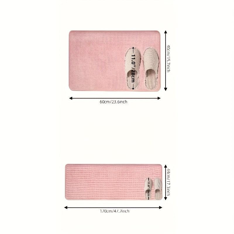 1pc, Anti-slip Absorbent Bath Mat, Bathroom Carpet, Quick-drying Anti-slip Floor Mat, Machine Washable Fade-resistant Comfortable Carpet, Suitable for Shower Room, Bathroom, Bathtub, Hotel Bathroom, Room Decoration, Home Decoration, Father's Day Gift