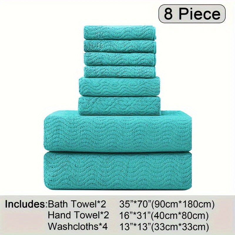 Oversized Bath Towels Set Ultra Soft Thick Fluffy Towel Highly Absorbent Quick Dry Bathroom Towel For Bathroom Hotel Home Essentials Microfiber Bath Towel Set Perfect Bathroom Supplies