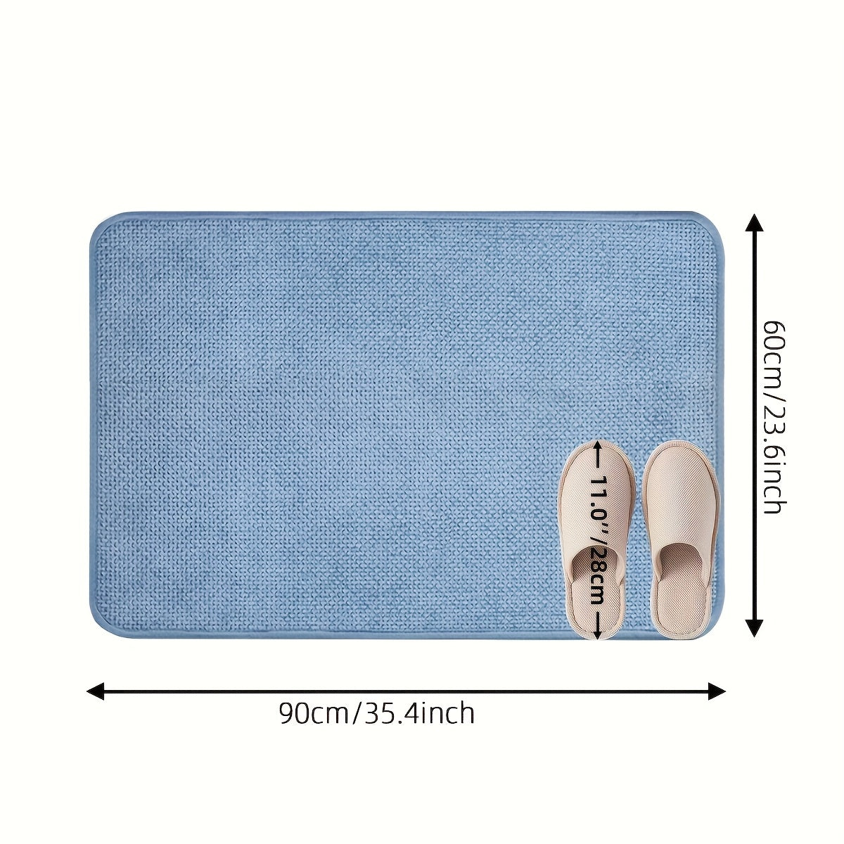 1pc, Anti-slip Absorbent Bath Mat, Bathroom Carpet, Quick-drying Anti-slip Floor Mat, Machine Washable Fade-resistant Comfortable Carpet, Suitable for Shower Room, Bathroom, Bathtub, Hotel Bathroom, Room Decoration, Home Decoration, Father's Day Gift