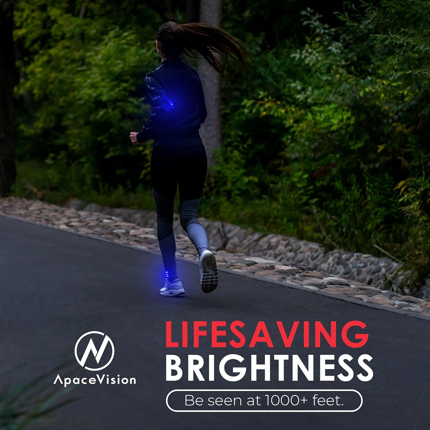 LED Safety Light (2 Pack) - Clip On Strobe/Running Lights for Runners, Dog, Bike, Walking, Boat, Kayak, Stroller and More - High Visibility Accessories for Your Reflective Gear, Bicycle