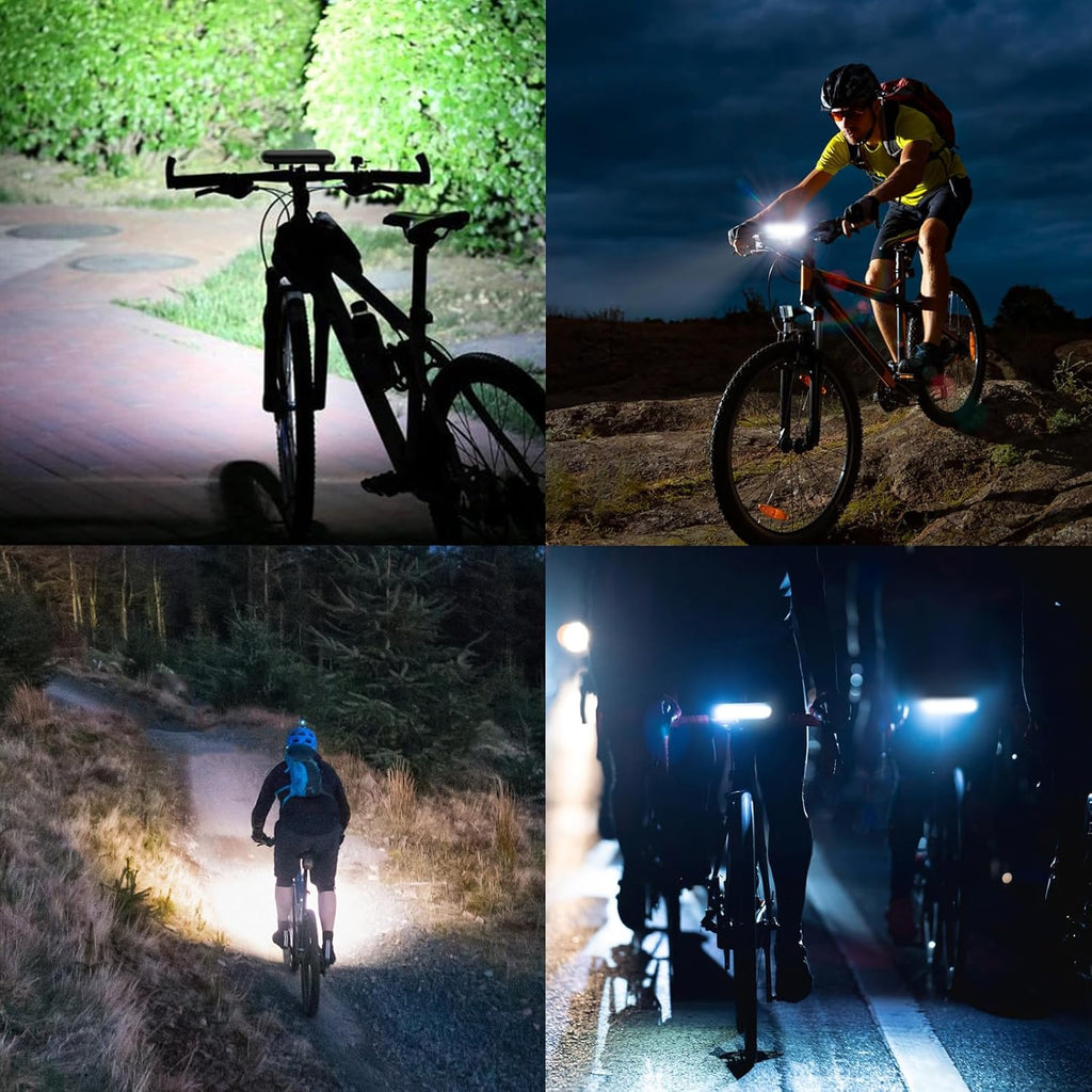 Super Bright LED Bike Light, USB Rechargeable Bicycle Headlight, Waterproof Bike Headlight, Waterproof Bike Headlight,Daytime Running Light,MTB Off-Road Cycling Commuting