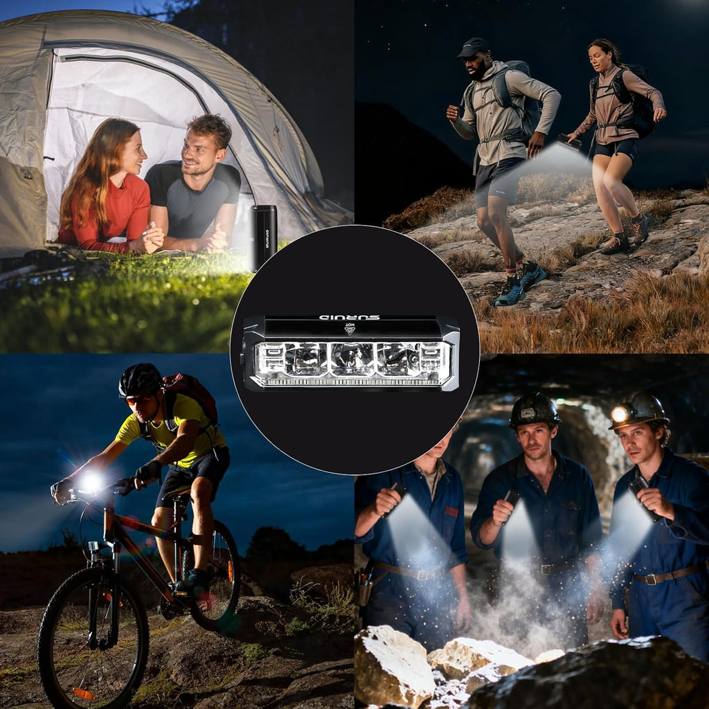 Super Bright LED Bike Light, USB Rechargeable Bicycle Headlight, Waterproof Bike Headlight, Waterproof Bike Headlight,Daytime Running Light,MTB Off-Road Cycling Commuting