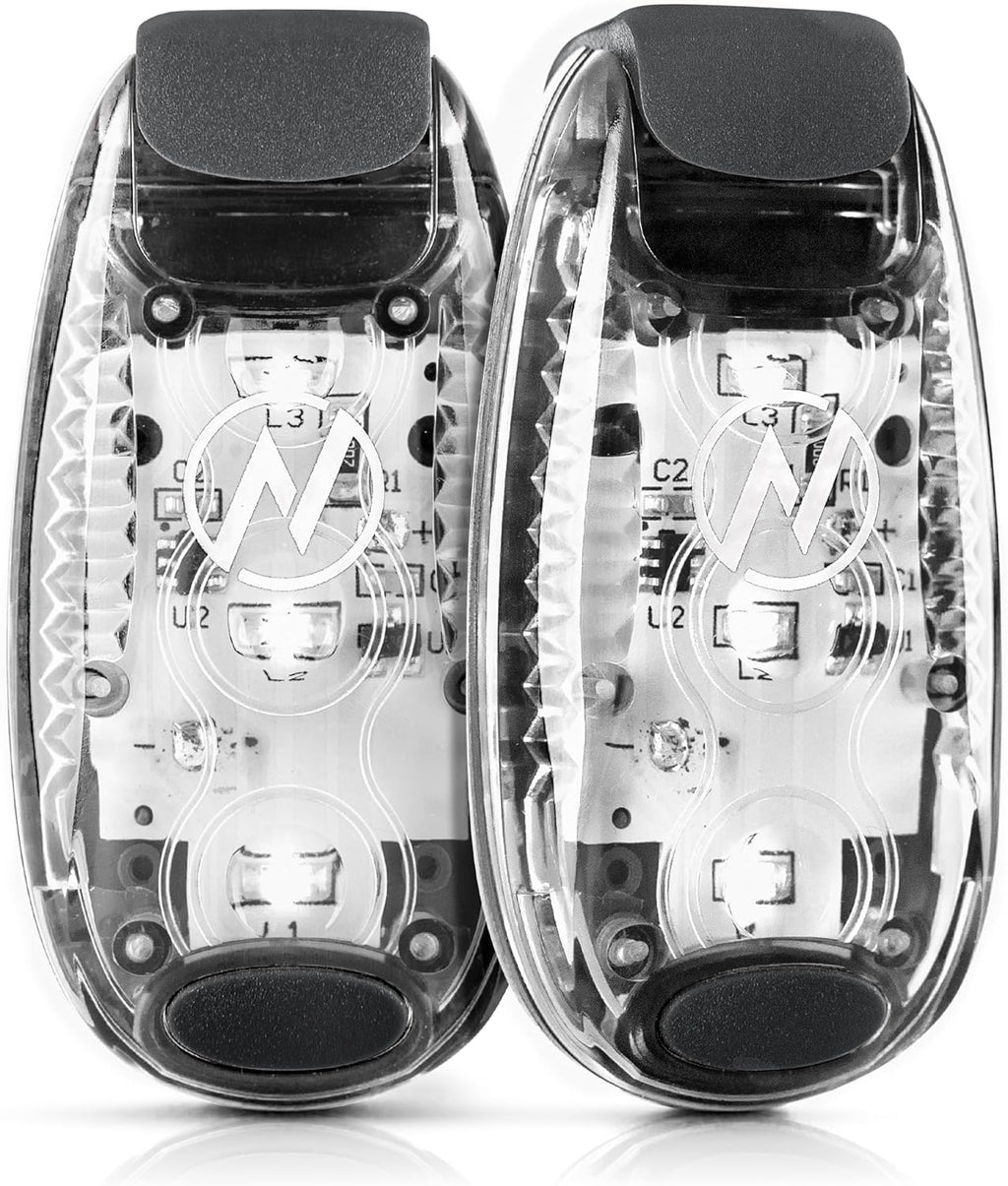 LED Safety Light (2 Pack) - Clip On Strobe/Running Lights for Runners, Dog, Bike, Walking, Boat, Kayak, Stroller and More - High Visibility Accessories for Your Reflective Gear, Bicycle