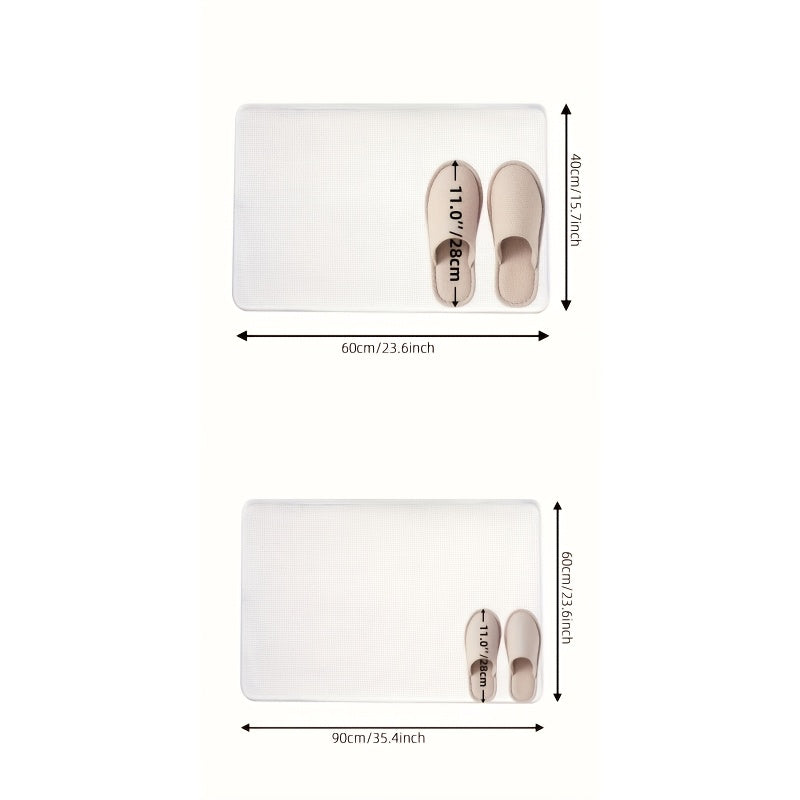 1pc, Anti-slip Absorbent Bath Mat, Bathroom Carpet, Quick-drying Anti-slip Floor Mat, Machine Washable Fade-resistant Comfortable Carpet, Suitable for Shower Room, Bathroom, Bathtub, Hotel Bathroom, Room Decoration, Home Decoration, Father's Day Gift