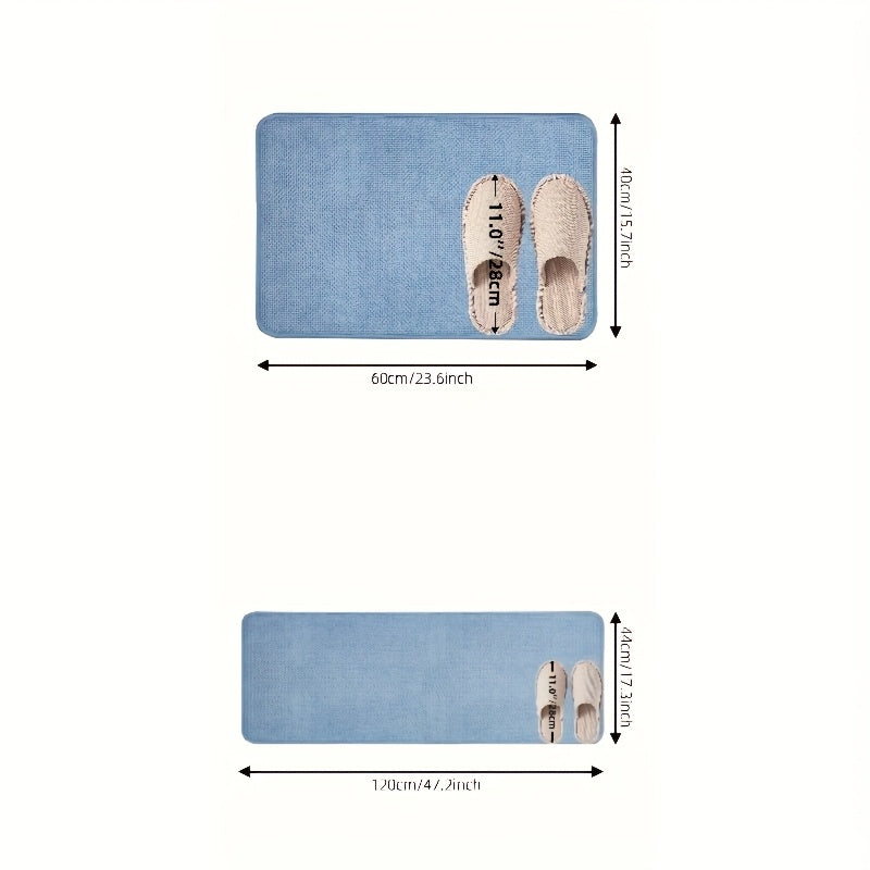 1pc, Anti-slip Absorbent Bath Mat, Bathroom Carpet, Quick-drying Anti-slip Floor Mat, Machine Washable Fade-resistant Comfortable Carpet, Suitable for Shower Room, Bathroom, Bathtub, Hotel Bathroom, Room Decoration, Home Decoration, Father's Day Gift