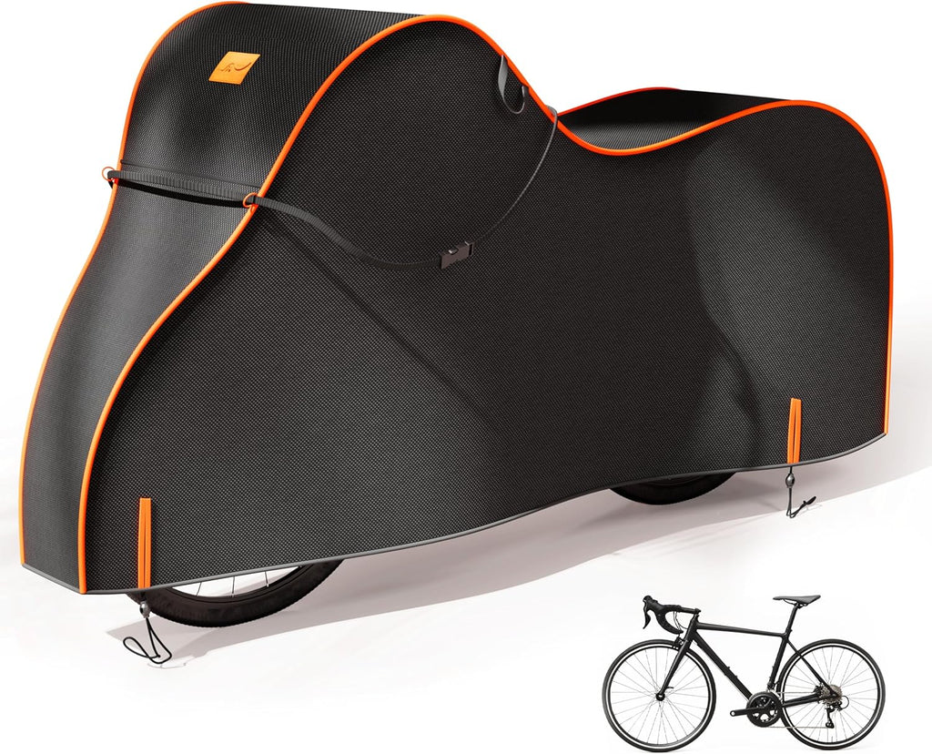 Bike Cover Waterproof Outdoor – 600D Heavy Duty Bicycle Covers for 1/2/3 Bikes – UV Rain Dust Snow Protection – Fits Road, Mountain, Cruiser, Ebike & Electric Bikes