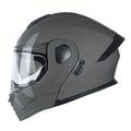 Men's Motorcycle Helmet - ABS Lightweight Full Face Shield with Integrated Visor, Ergonomic Design & Ventilation System for Riding Safety