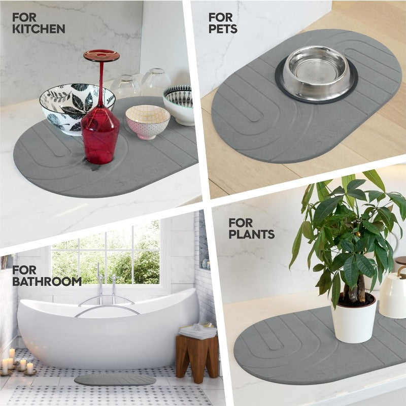 Natural Diatomite Stone Bath Mat Extra Large 24\