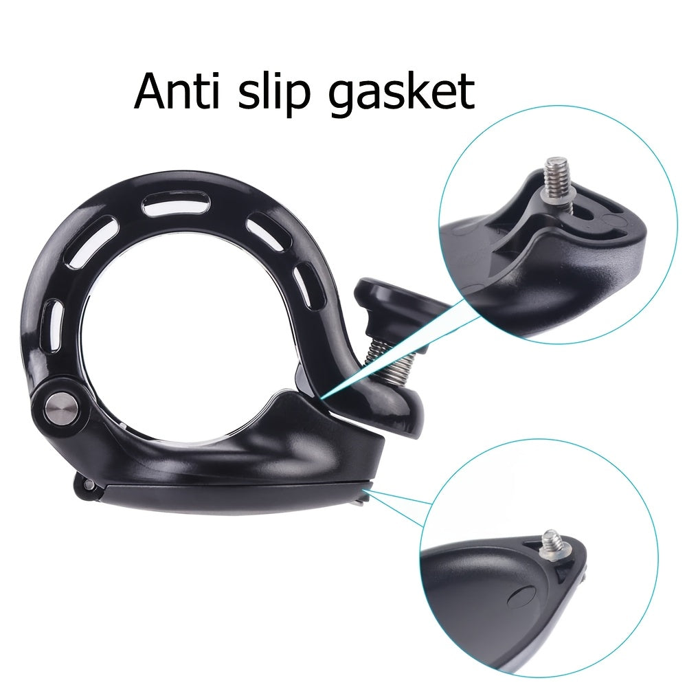 Mountain bike aluminum alloy bell, hidden Airtag bracket bell, thumb bell riding equipment compatible with 22.2-31.8mm handlebars