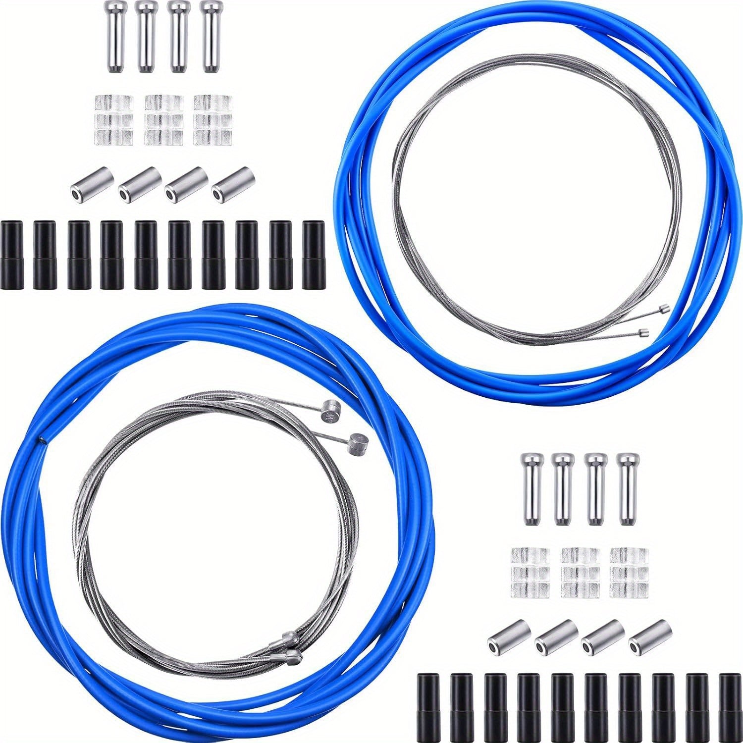 Universal Bike Kit Mountain Road Bike Universal Bicycle Transmission Line | Bicycle Shift Derailleur Cable and Brake Cable Kit for Repair
