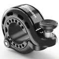 Toptrek Loud Crisp Bicycle Bell with Chrome-Nickel Aluminum Alloy – Rust-Proof, Silicone Clasp for 22.2-31.8mm Handlebars, Invisible Q-Shape Design, 110dB Volume
