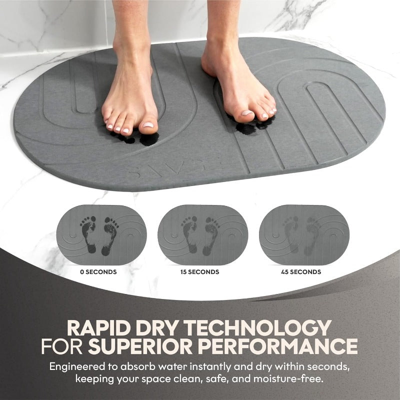 Natural Diatomite Stone Bath Mat Extra Large 24\