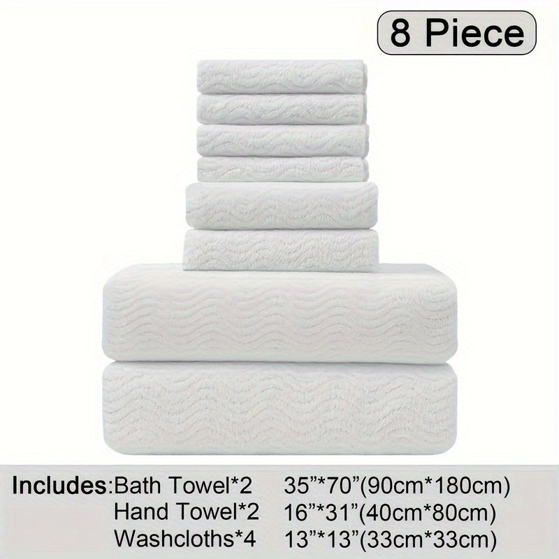 Oversized Bath Towels Set Ultra Soft Thick Fluffy Towel Highly Absorbent Quick Dry Bathroom Towel For Bathroom Hotel Home Essentials Microfiber Bath Towel Set Perfect Bathroom Supplies