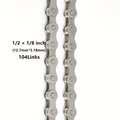 1x1 8 Link Bike Chain with Quick Link - Durable Iron Single Speed Chain for Smooth Cycling, 30.12gal Length, Brown, Compatible with City Bikes, Bicycle Chains for, Bicycle Maintenance, Sleek Chain Design, Durable Iron Chain