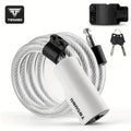 Anti-Theft Bike Lock TOSUOD Durable Aluminum Alloy Anti-Theft Bike Lock | Portable Security Cable Lock for Mountain & Road Bicycles, Electric Bikes & Accessories with 2 Keys
