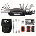 Oumers MultiFunction Bike Bicycle Cycling Mechanic Repair Kit with 3pcs Bike Tire Lever 5pcs Tyre Patches 1pc Tire Rasp Work Bag