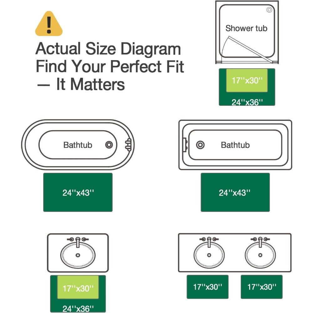 Luxury Chenille & Bedside - Thick High-Pile Fast-Drying Bath with Anti-Slip TPR Backing, Beige Soft Mat Suitable for Bathroom, Laundry Room, Bedroom Floors