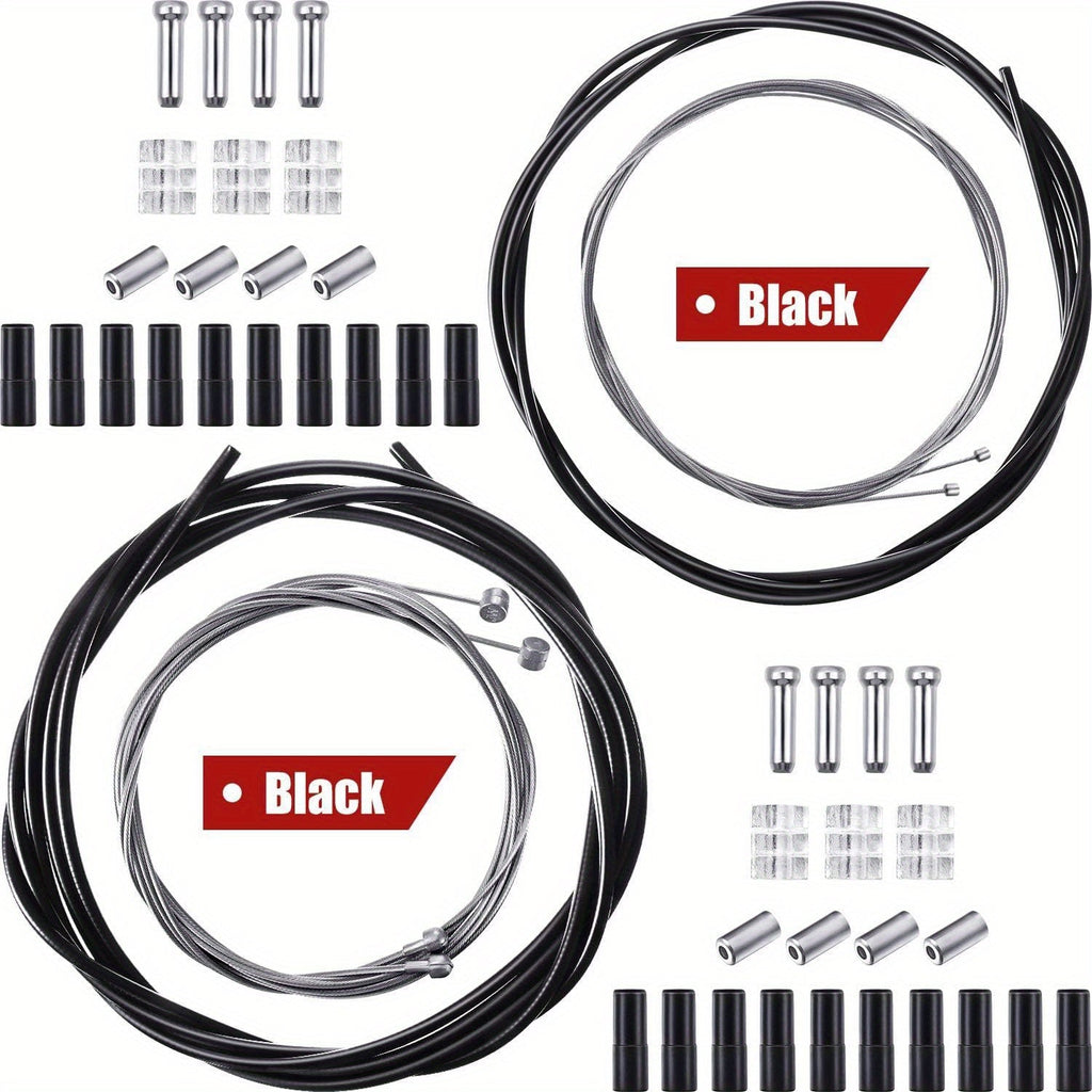 Universal Bike Kit Mountain Road Bike Universal Bicycle Transmission Line | Bicycle Shift Derailleur Cable and Brake Cable Kit for Repair