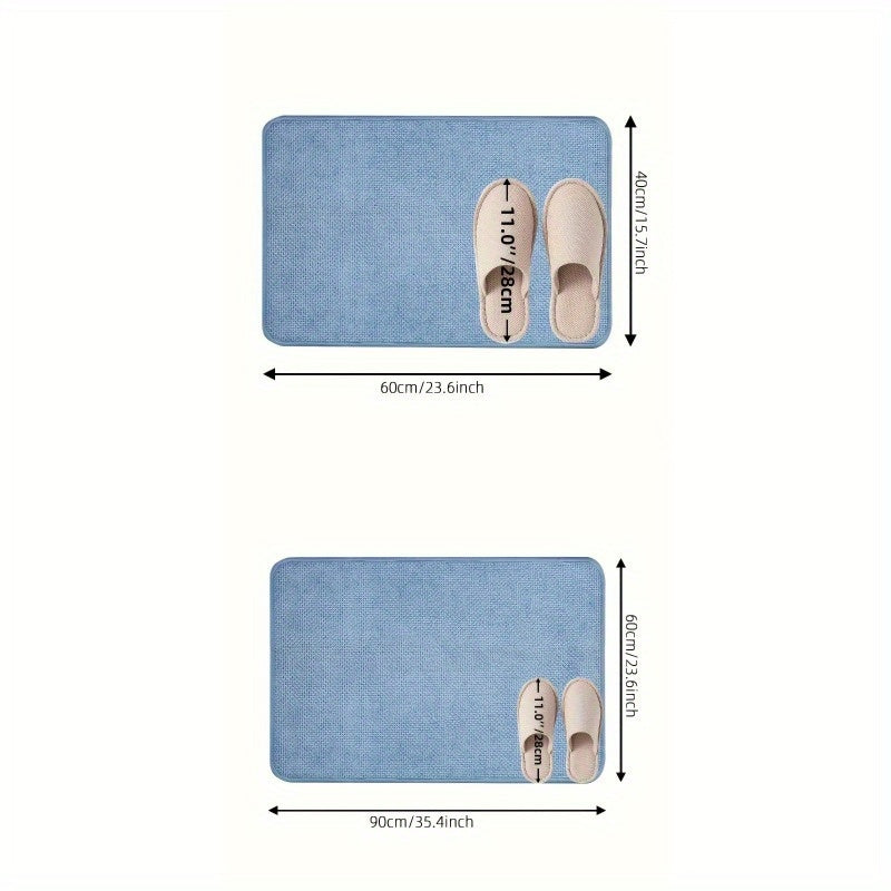 1pc, Anti-slip Absorbent Bath Mat, Bathroom Carpet, Quick-drying Anti-slip Floor Mat, Machine Washable Fade-resistant Comfortable Carpet, Suitable for Shower Room, Bathroom, Bathtub, Hotel Bathroom, Room Decoration, Home Decoration, Father's Day Gift