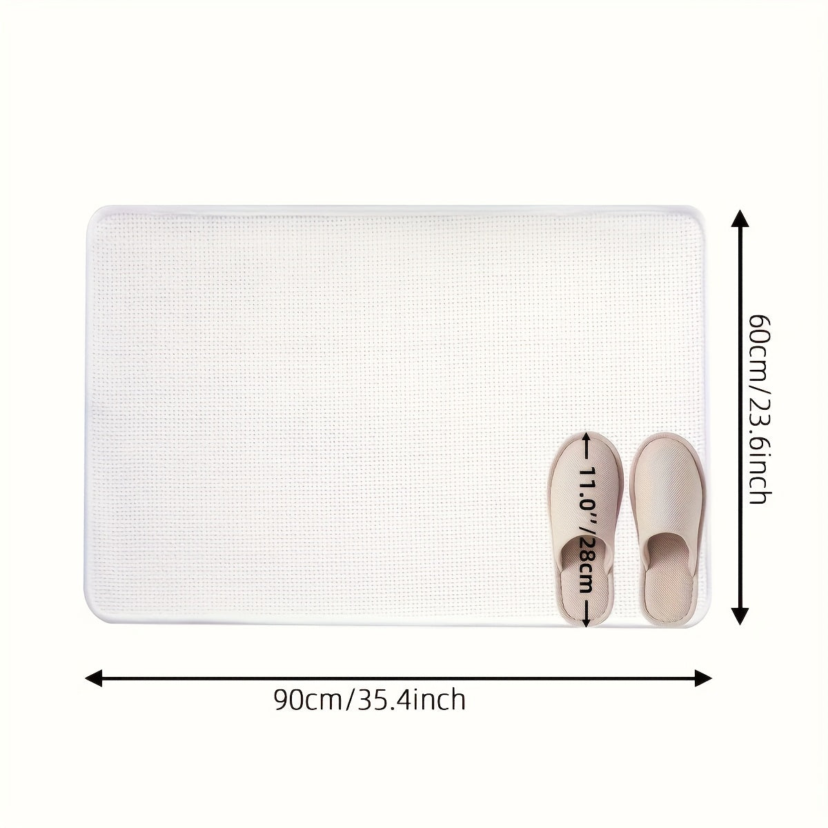 1pc, Anti-slip Absorbent Bath Mat, Bathroom Carpet, Quick-drying Anti-slip Floor Mat, Machine Washable Fade-resistant Comfortable Carpet, Suitable for Shower Room, Bathroom, Bathtub, Hotel Bathroom, Room Decoration, Home Decoration, Father's Day Gift