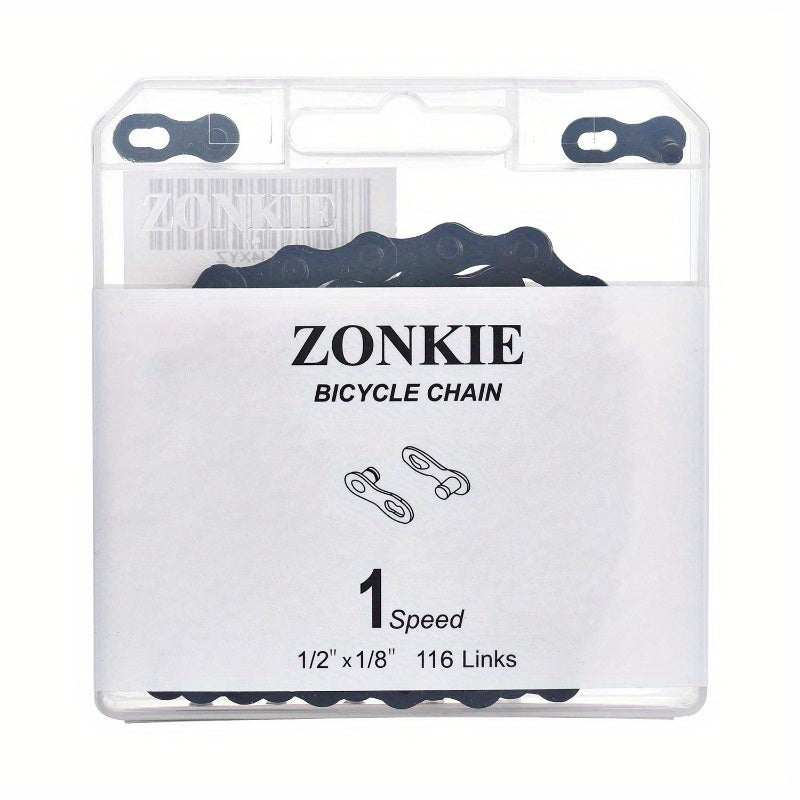 1Speed Bicycle Chain 116 Links Black 1 2\